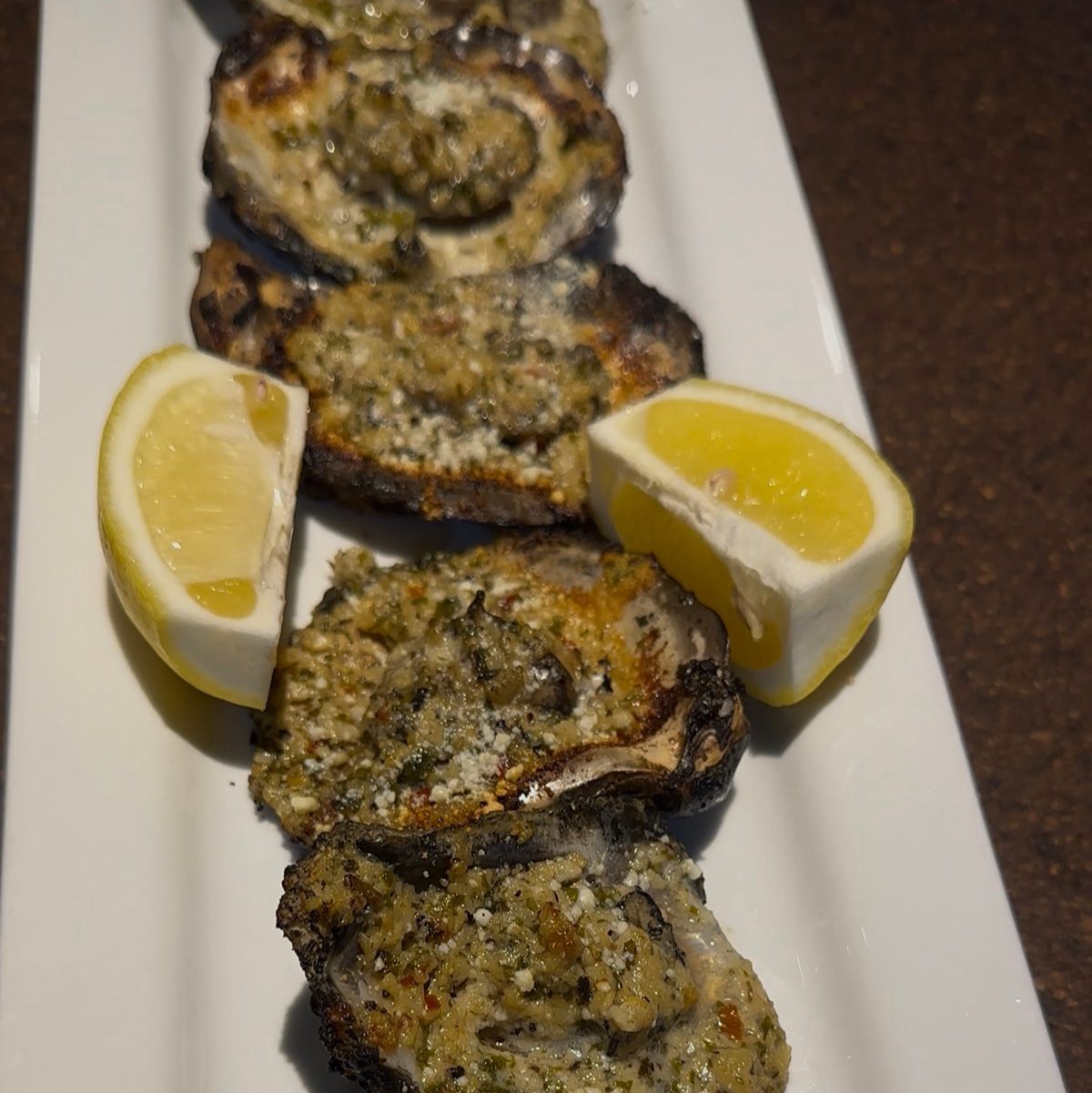 Charbroiled oysters 1/2 Dozen