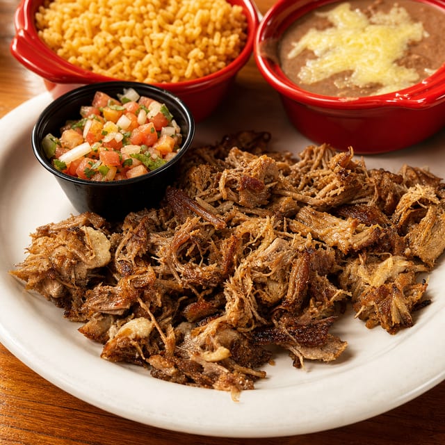 Carnitas Plate.